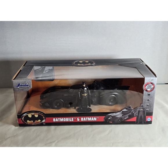 Jada Toys Other - Batmobile and Batman Die Cast Action Figure Jada Collectible Vehicle Display DC